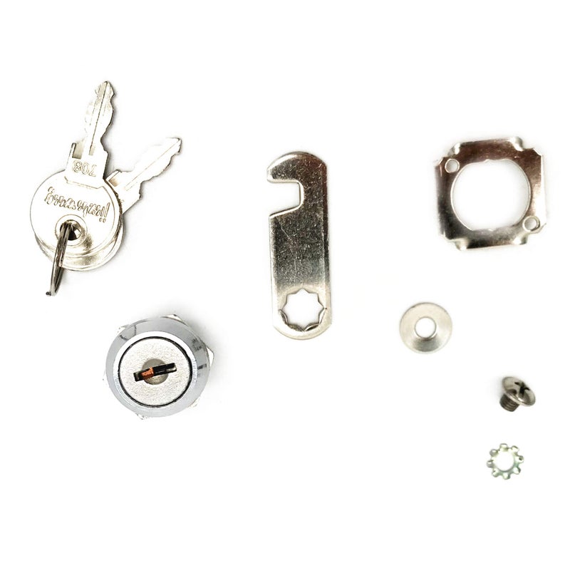 XMHF 16mm Cylinder Cam Lock Mailbox Cabinet Cupboard Drawer Furniture Tool Box Locker,90 Degree Rotation,Opens Counter-Clockwise, Keyed Different, 2Pcs - Image 4
